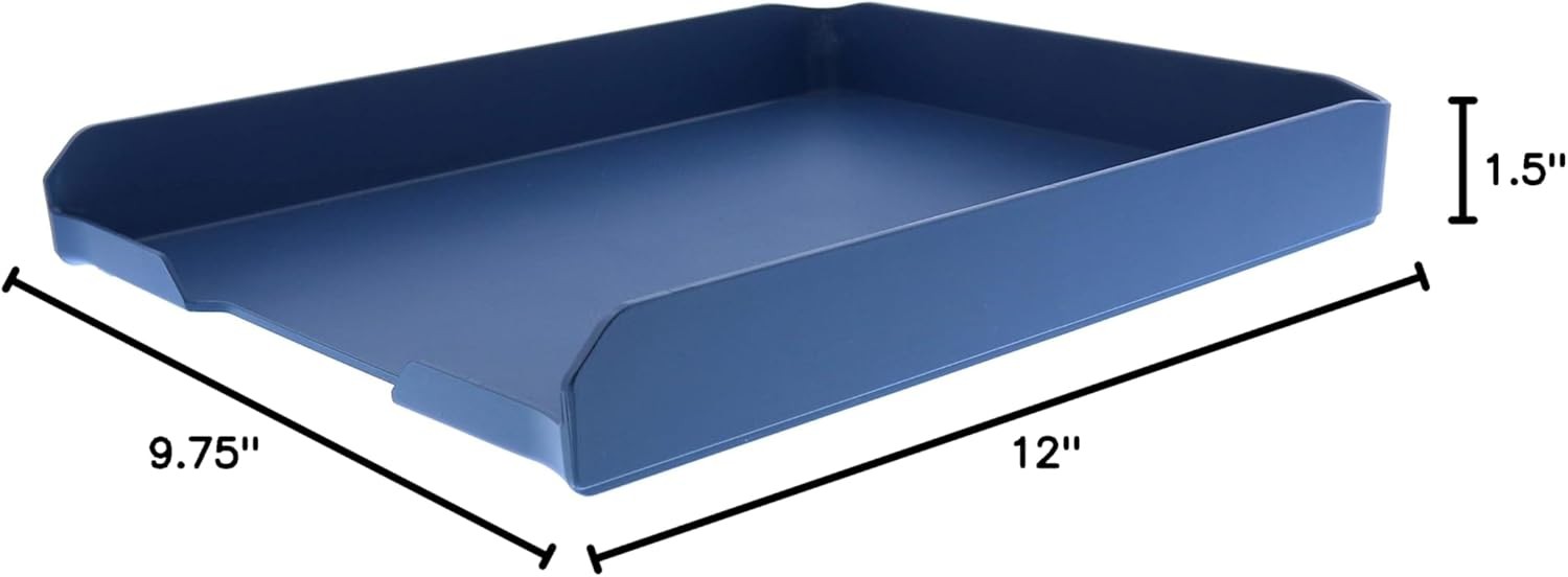 Bostitch Office Konnect Letter Tray, Fits 9.75″ x 12″ Sized Documents, Blue