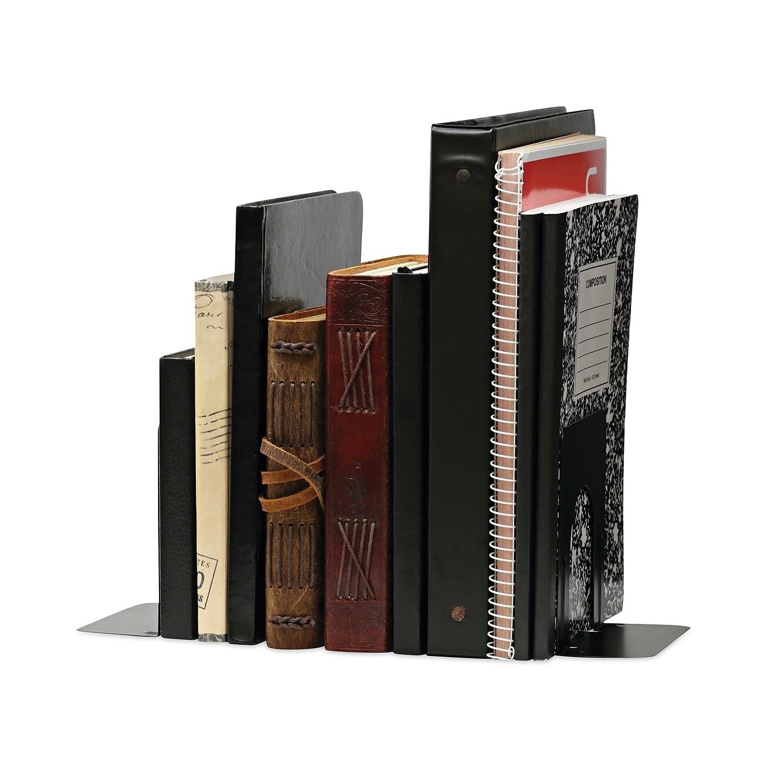 UNV54055 – Universal Economy Bookends 4-3/4″W x 5-1/4″D x 5″H, Black