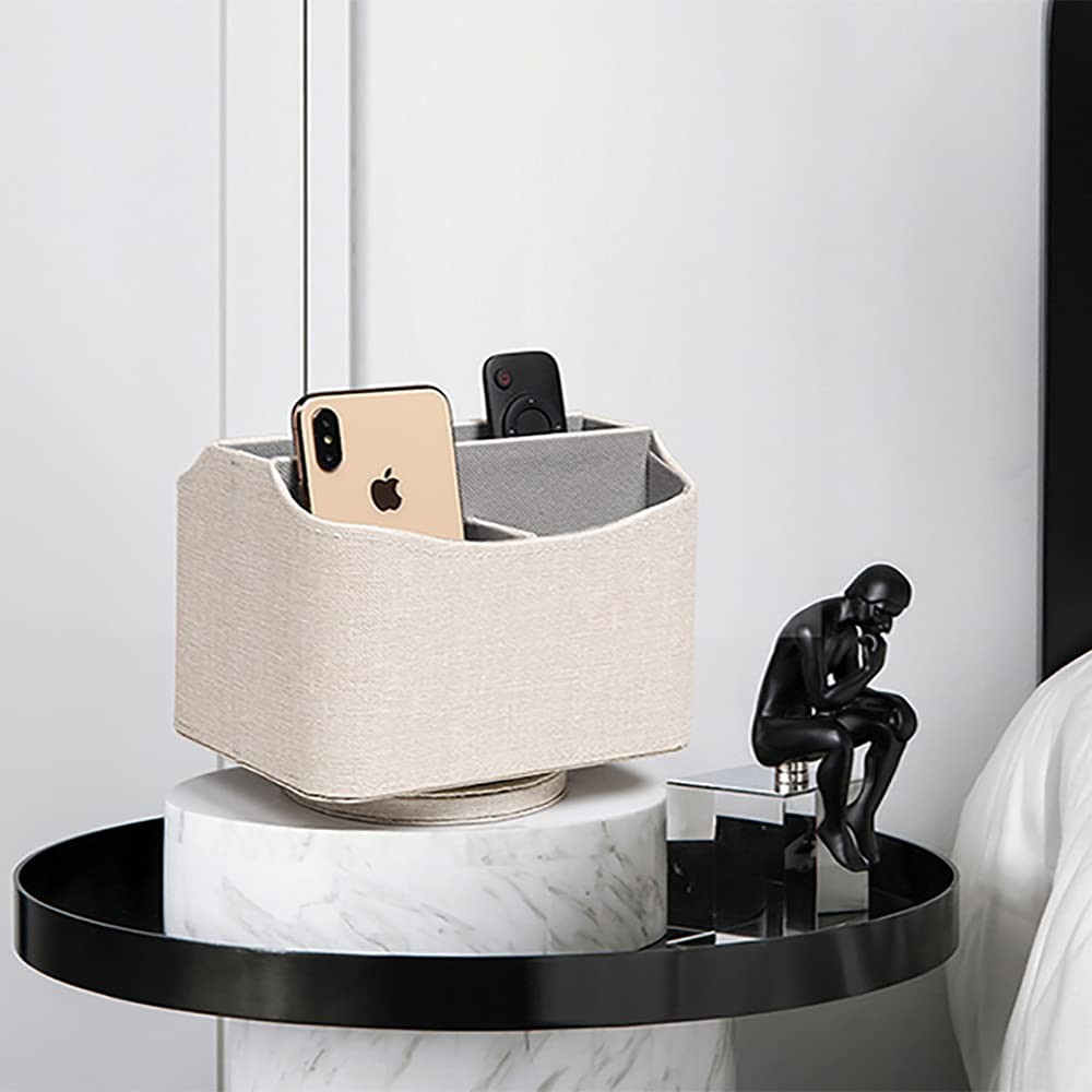 Rotating Desk Organizer, 360 Desk Spinning Caddy, Desktop TV Guide/Mail/Media…