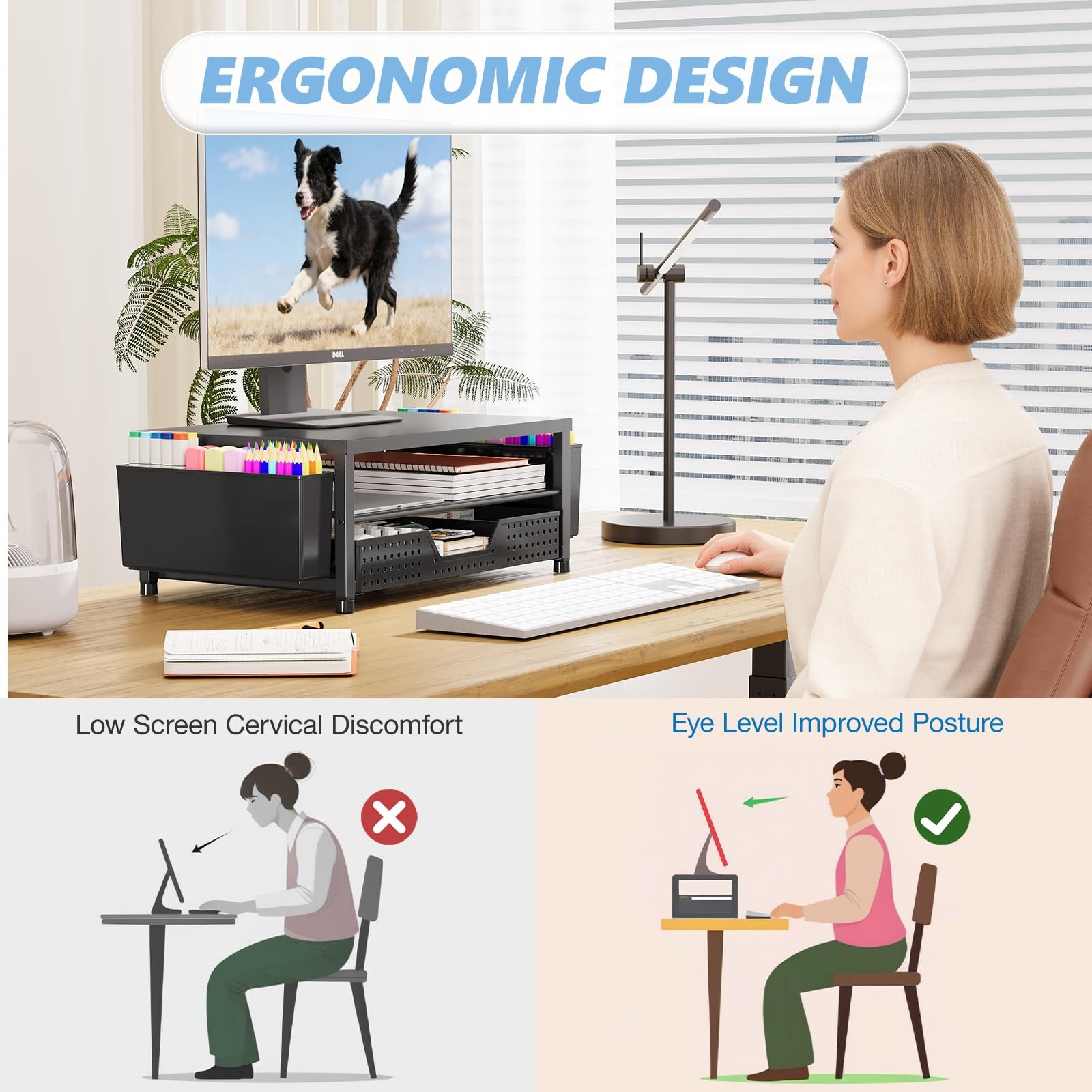 OPNICE Desk Organizers and Accessories, Computer Black – Hot Seller 1-Pack