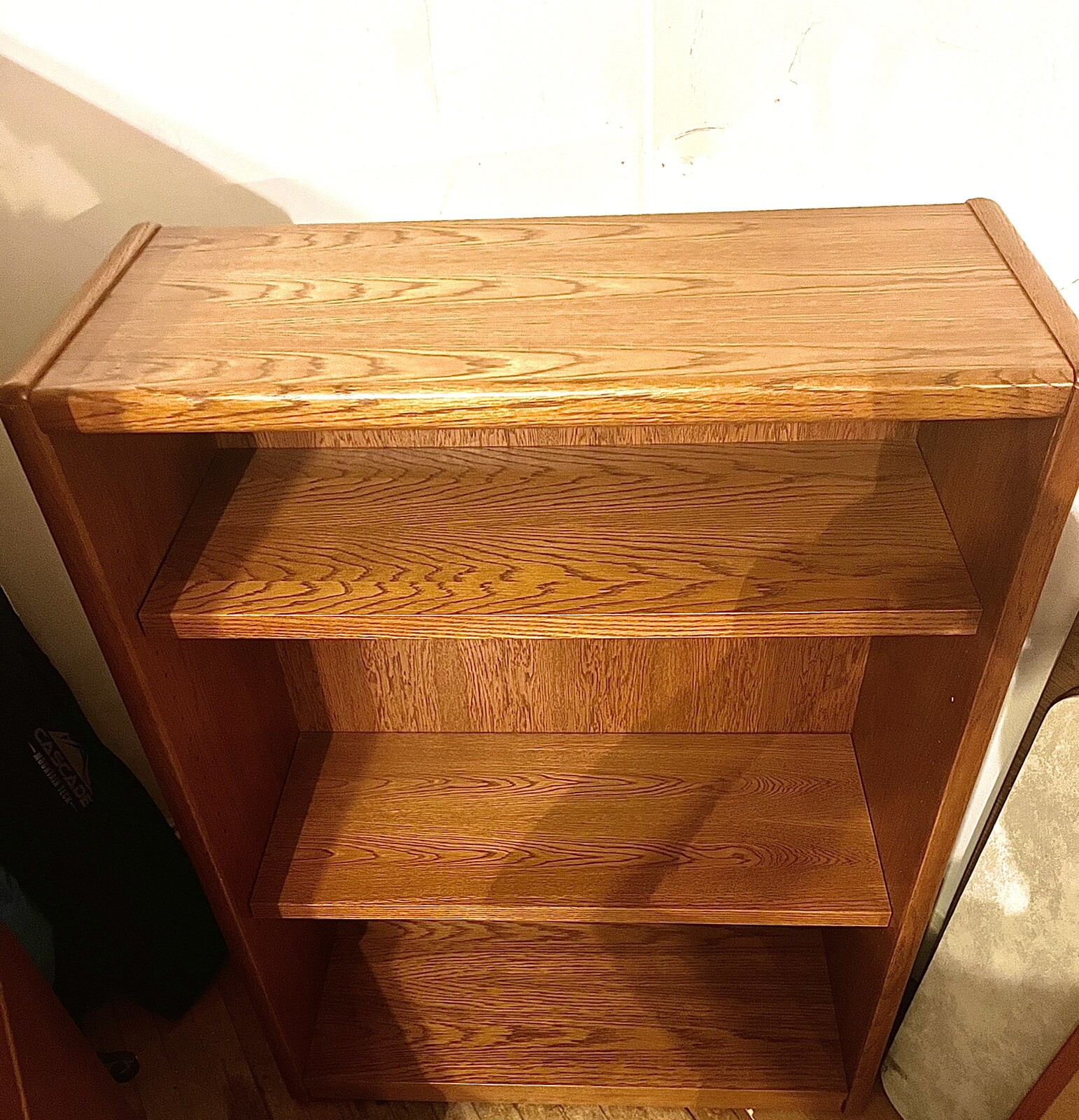 Matching three piece Oak Steelcase locking office set