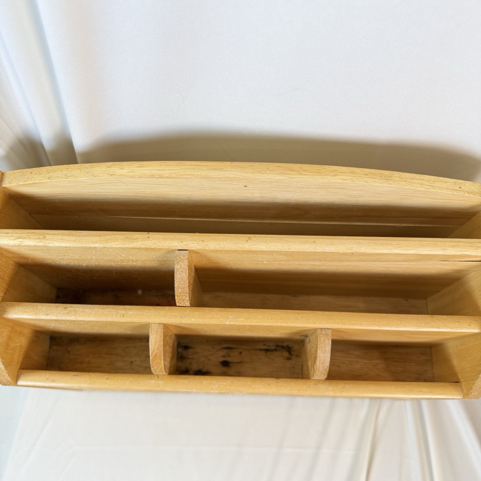 Solid Wood Letter/Mail Desk Top Organizer 9×12.5×5 Inch