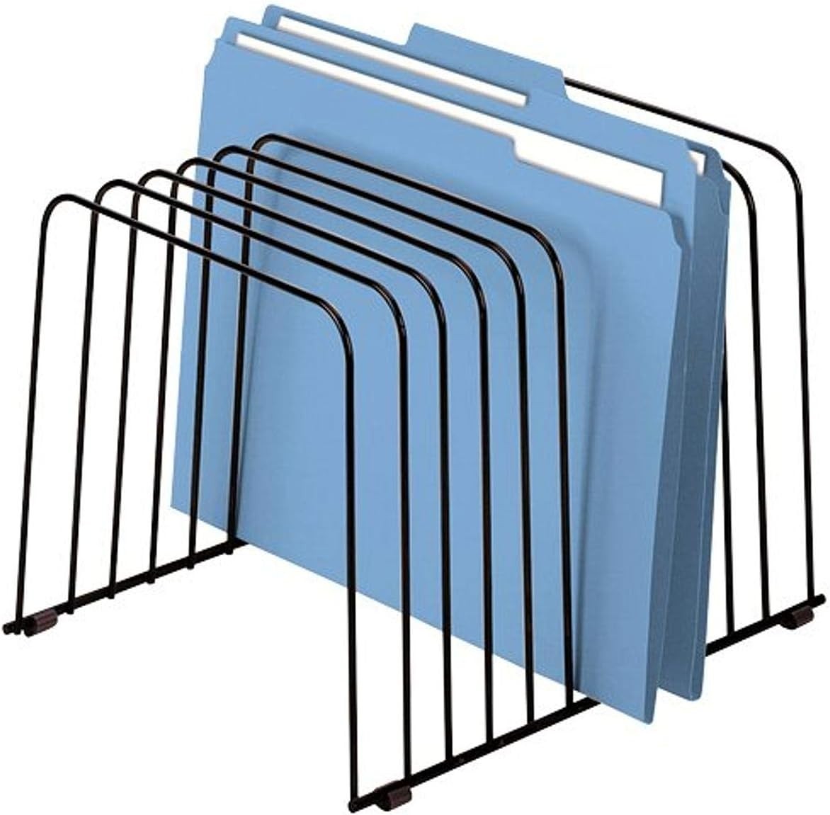 72112 Desktop Organizer, 11 Sections, Wire, 9″ x 11-3/8″ x 8″, Black