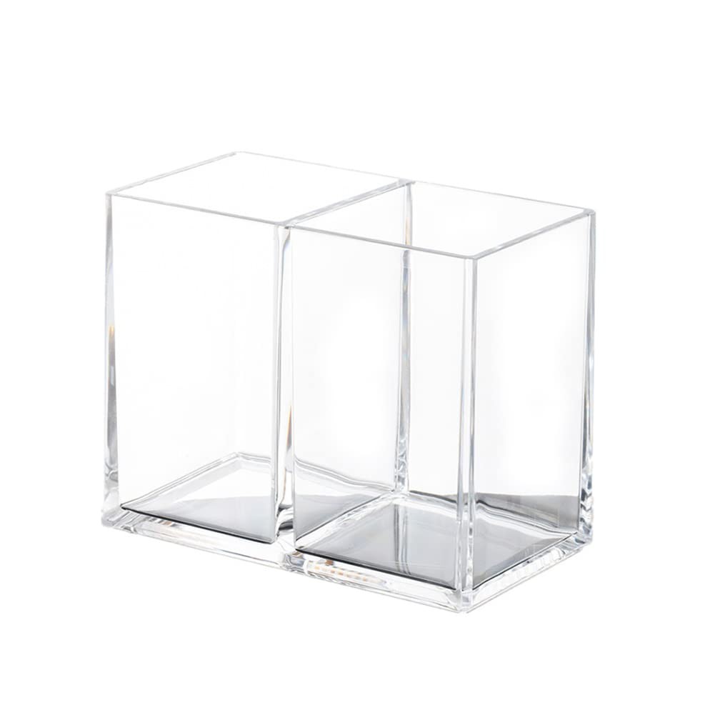 esowemsn 1PC Clear Acrylic Makeup Brush Scissors Holder Organizer with clear