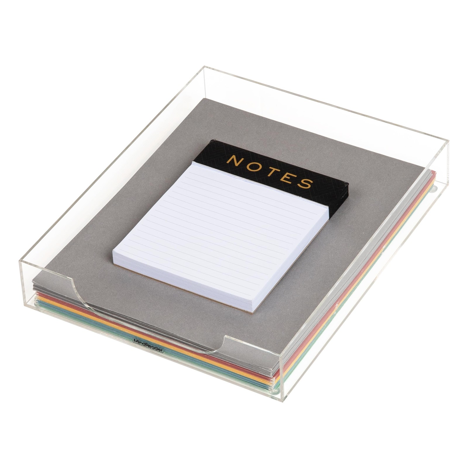 Clear Acrylic Paper Tray Desktop Organizer Modern Office File Storage Holder