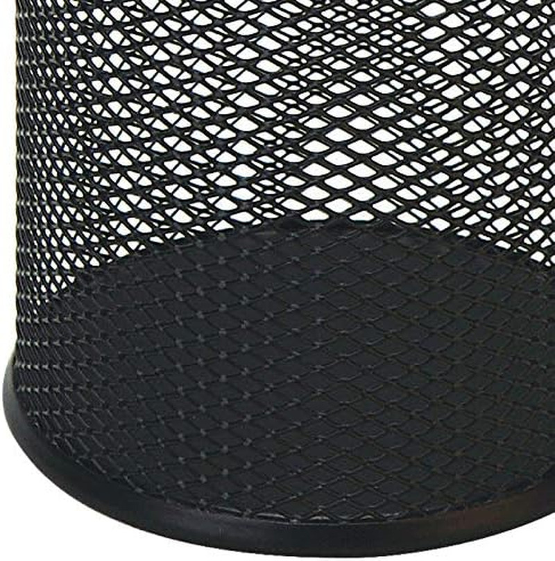 New Black Pen Holder Cup For Desk Pencil Cup Holder Black Wire Mesh Pen Cup Desk