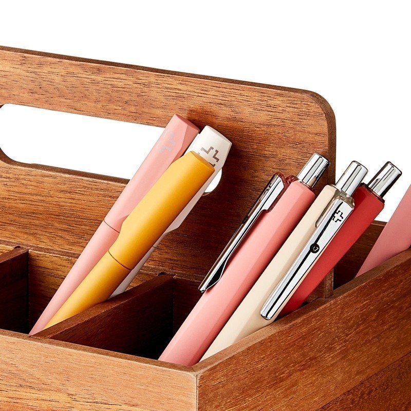Desktop Caddy Organizer 6 Compartments Removable Slats Office Storage Solutions