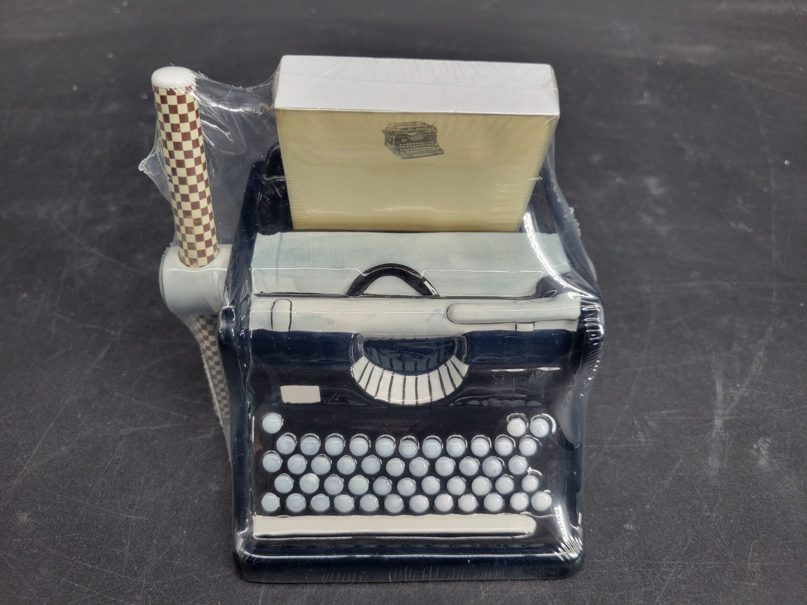 Vintage 2005 Typewriter Shape Ceramic Gift Set by Tri-Coastal Design -New In Box