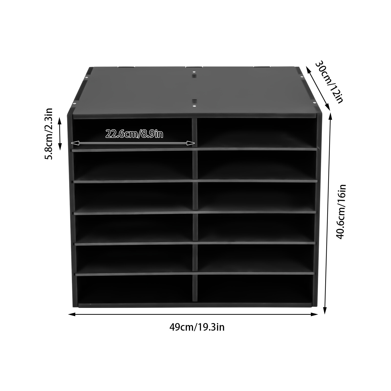 Large Capacity Literature Organizer Adjustable File Sorter Paper Storage Holder