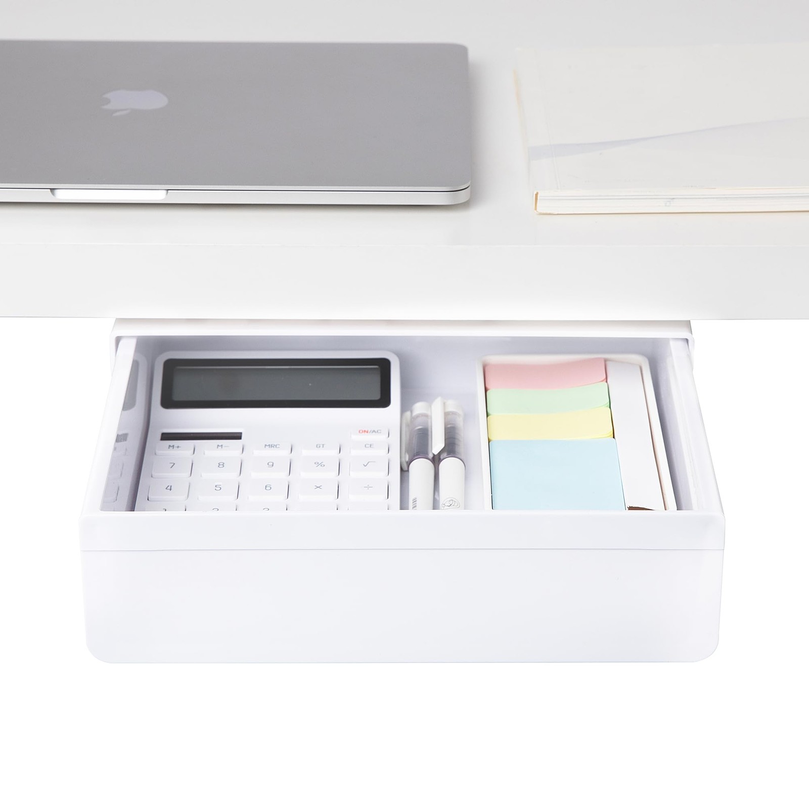 Large Under Desk Drawer Hidden Table Storage Pencil Slide Out Organizer