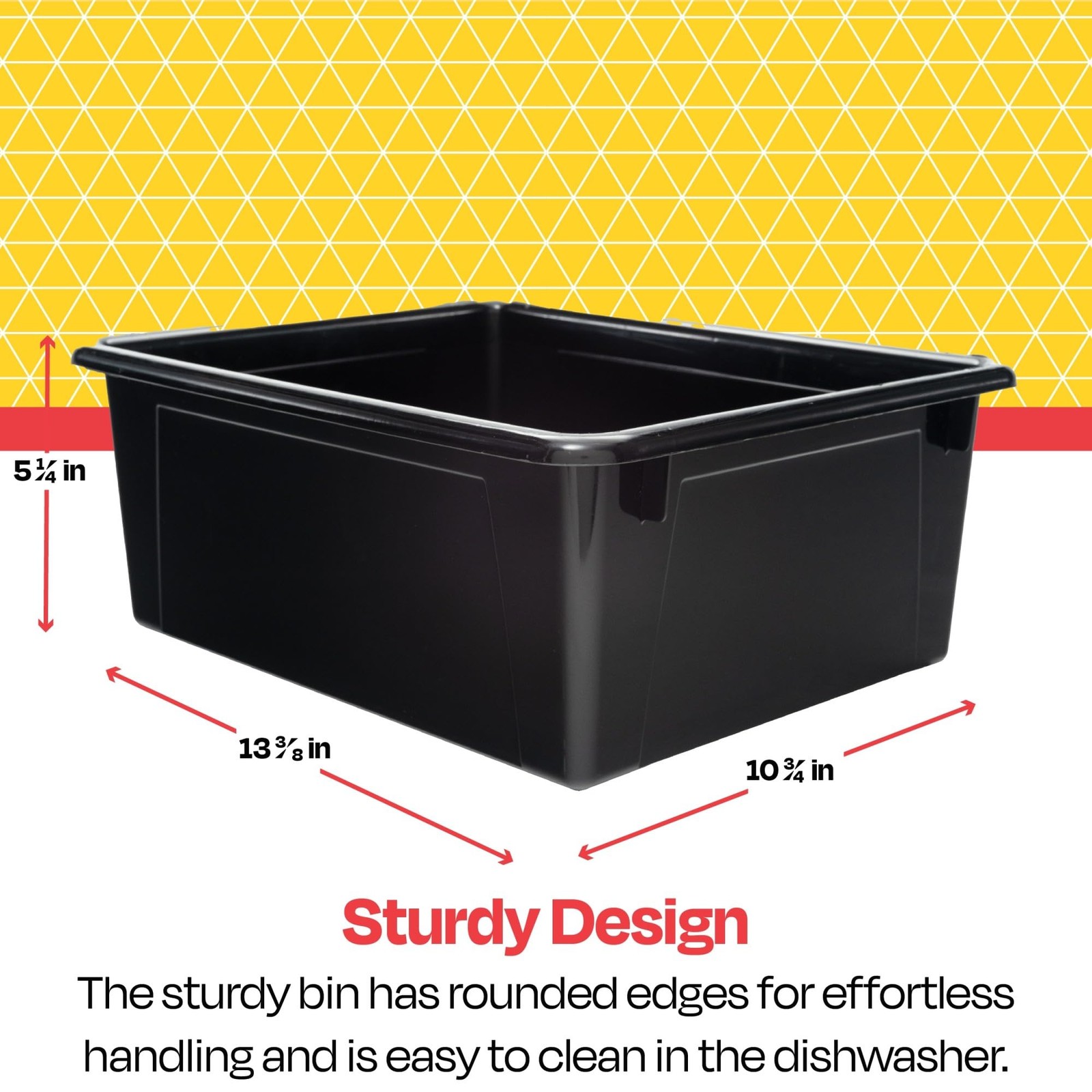 School Smart Sturdy Plastic Storage Tray, Multifunctional Design for Classroo…