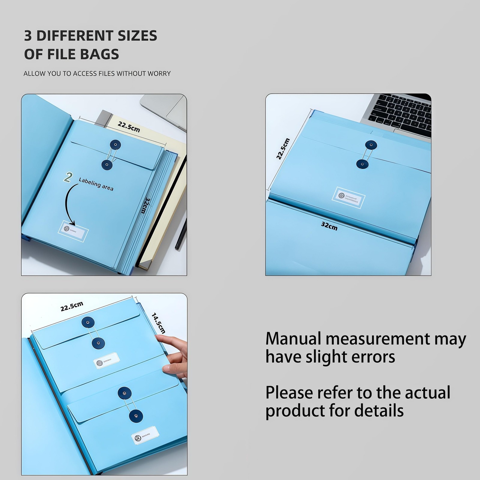 Important Document Organizer Folders Bound Expanding File For Papers Safe Blue