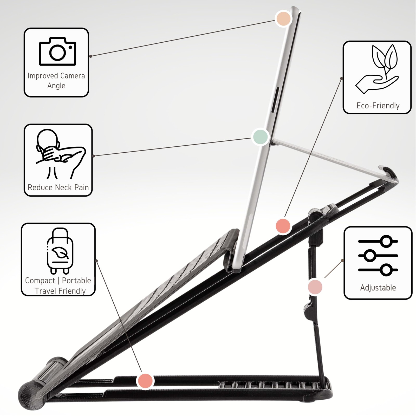 CUTTING EDGE INDUSTRIES Surface PRO Stand: Lift Your with Black