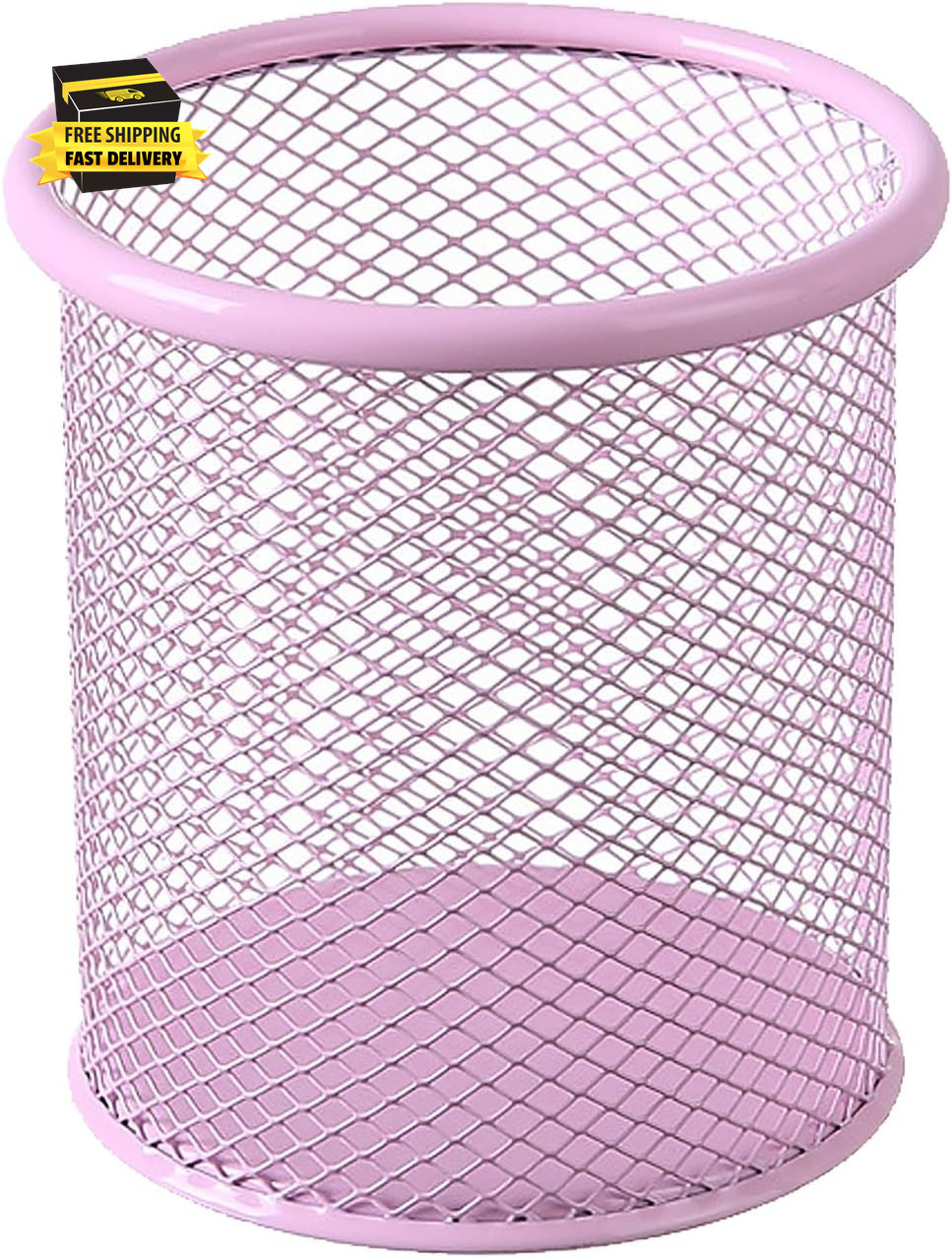 Pen Holder Pencil Organizer Mesh Cup Marker Tape Clip Scissors Container for Off