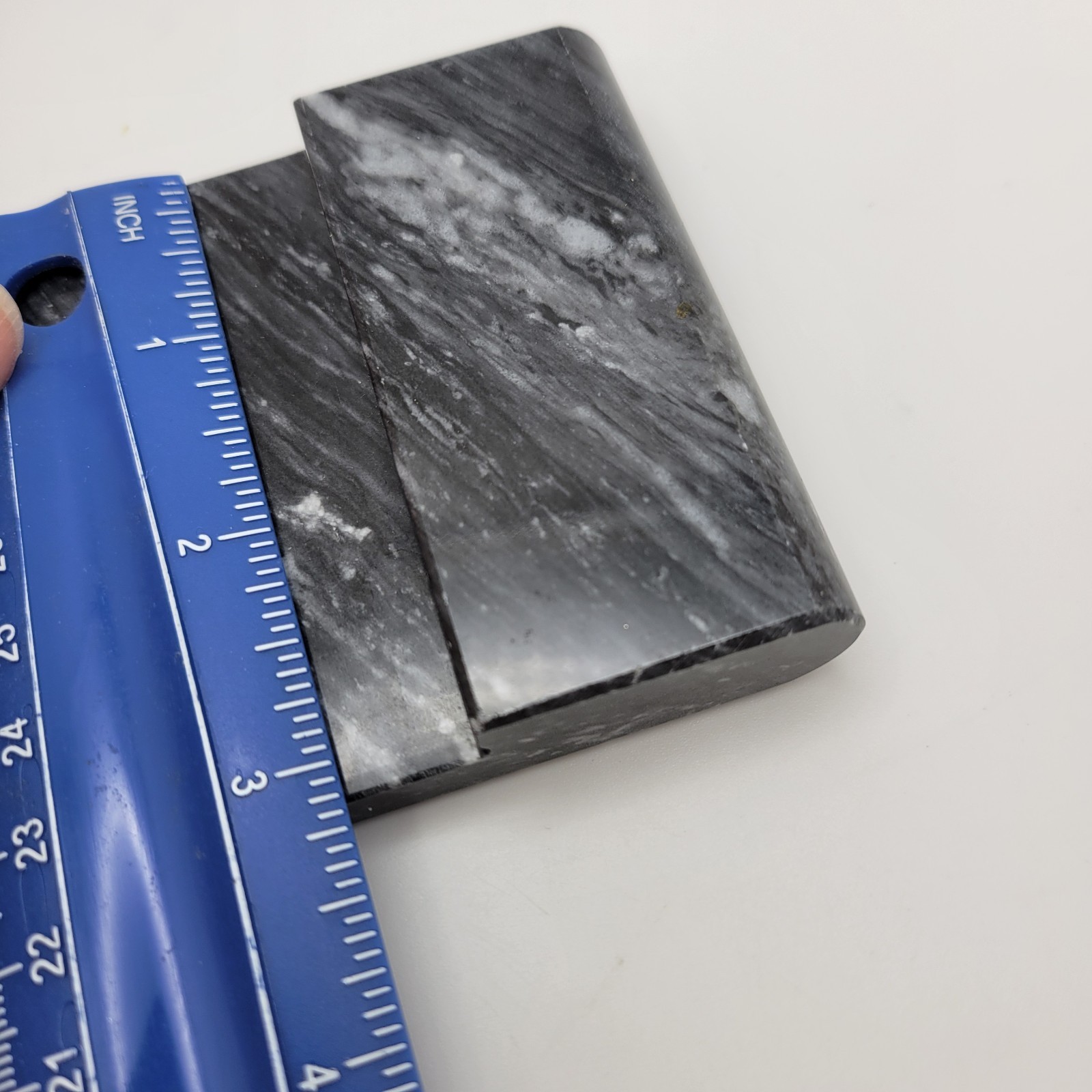 Marble Sticky Note Holder Desk Accessory Black Stone Executive Paperweight