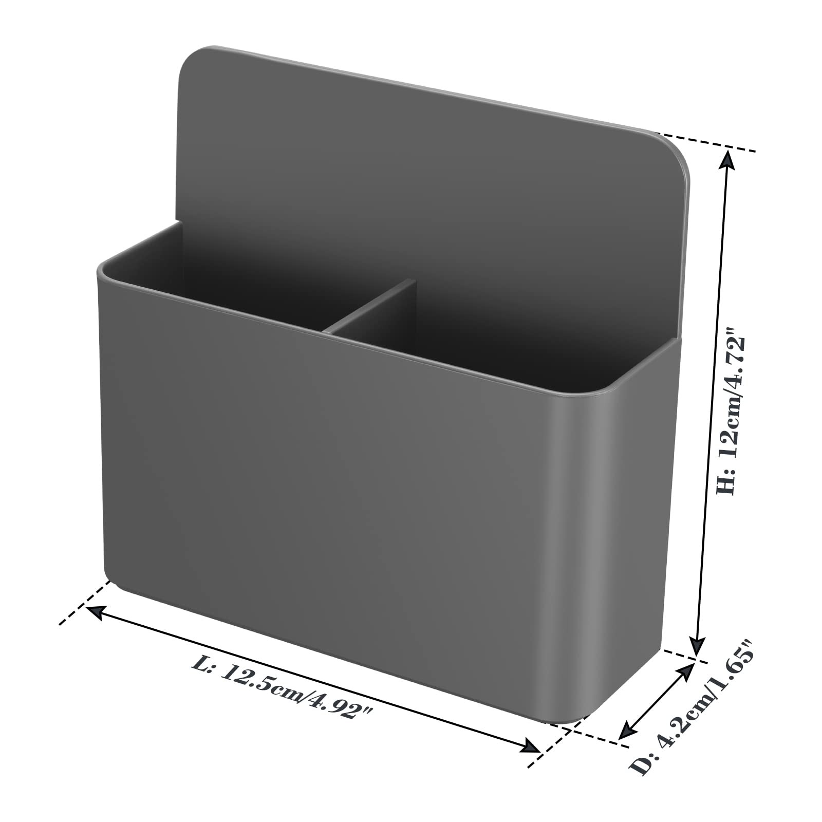 Set of 2 Grey Strong Magnetic Dry Erase Marker Holders – Pen Holders for Whit…