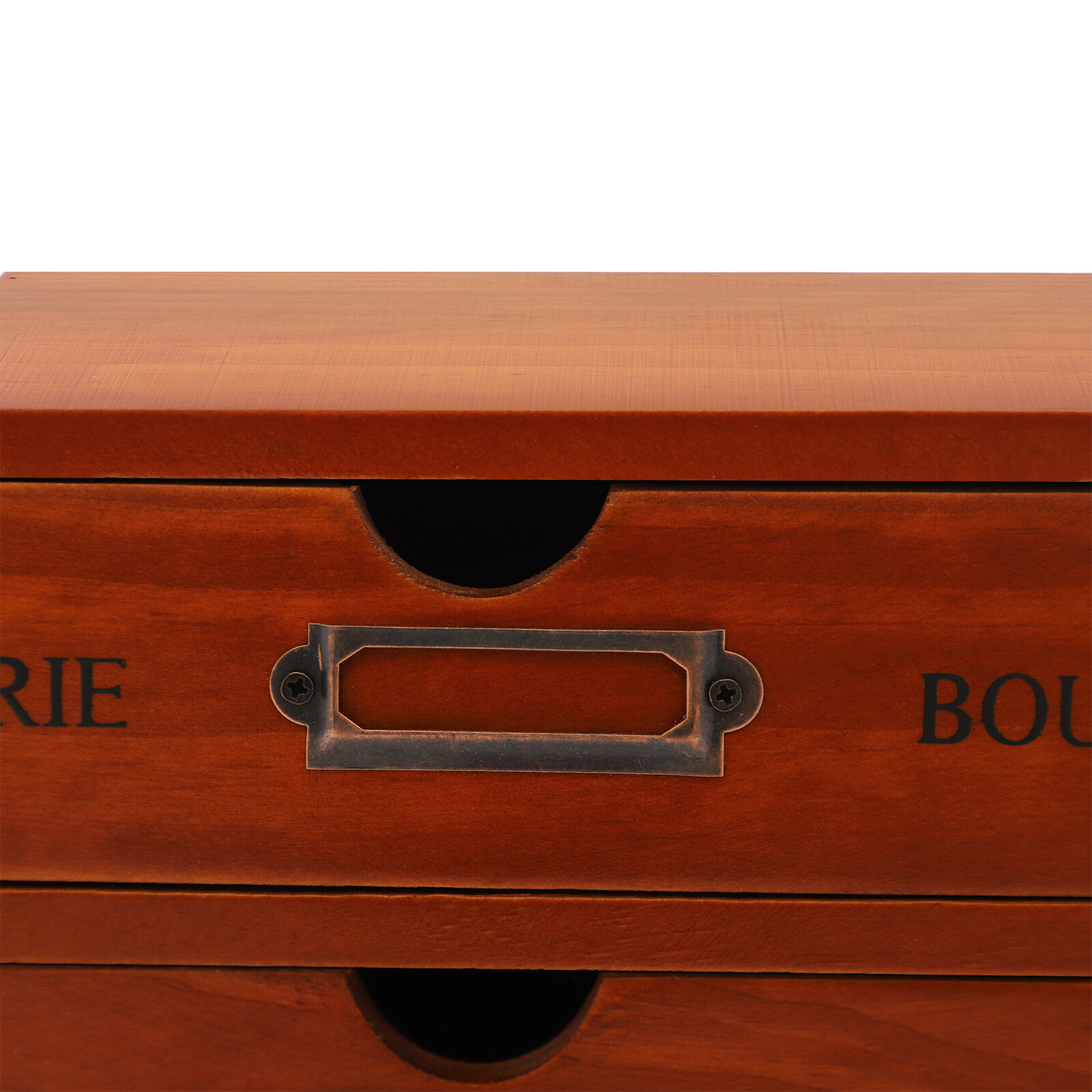 Desk Organizer with 4 Drawers, Vintage Wooden Storage Box Drawer Organizer NEW