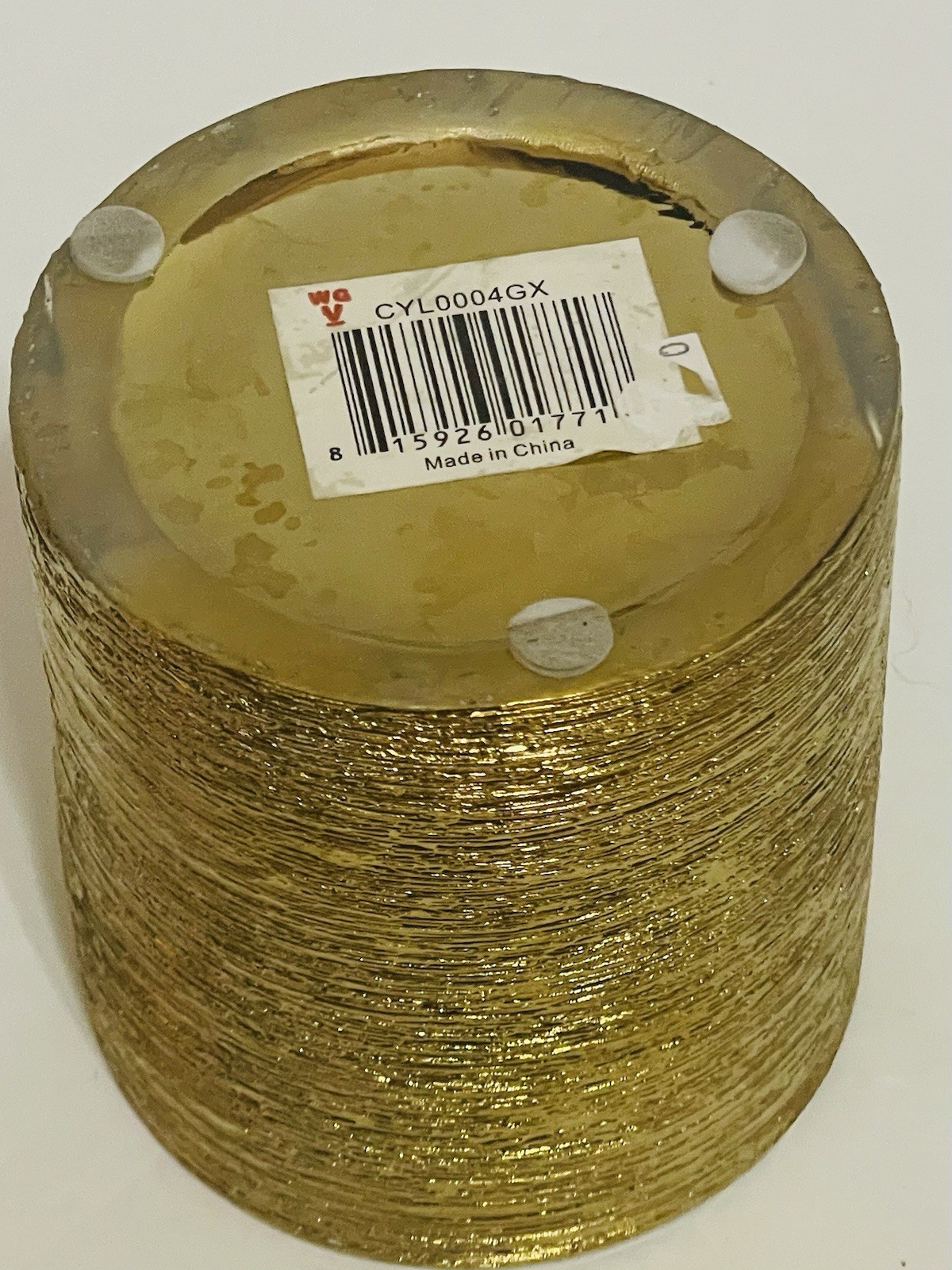 Gold Etched Ceramic Pencil Holder Vase 4 x 3.5 Inch Desk Organizing Office Decor