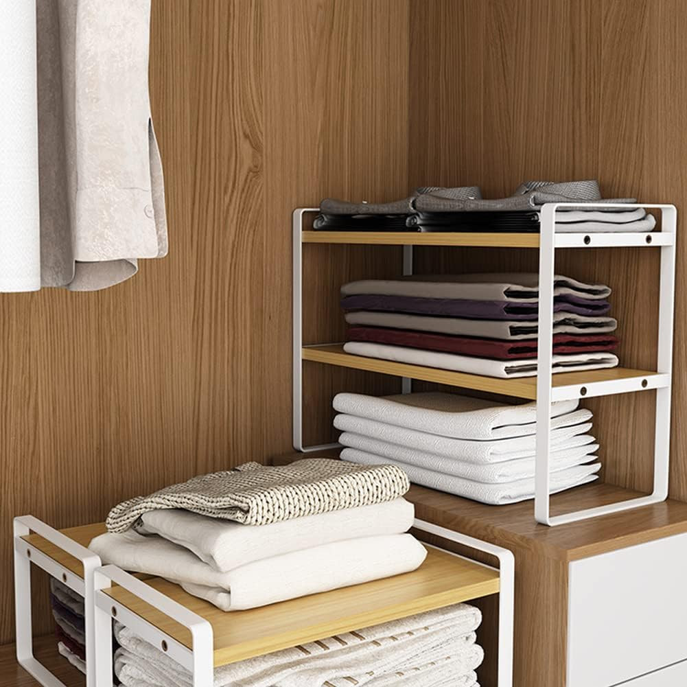 Desktop Organizer Shelf Office Storage Rack Computer Desk Bookshelf Adjustable D