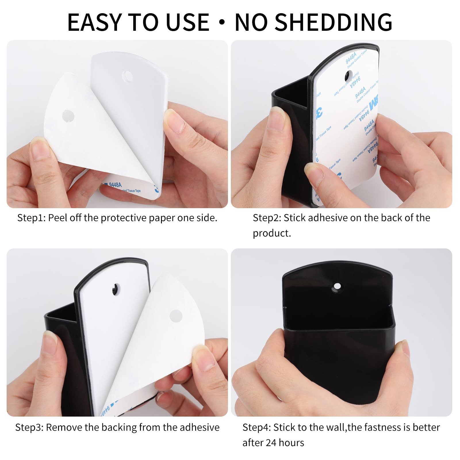 2 Pack Remote Control Holder Wall Mount, Self Adhesive TV Controller Holder, …