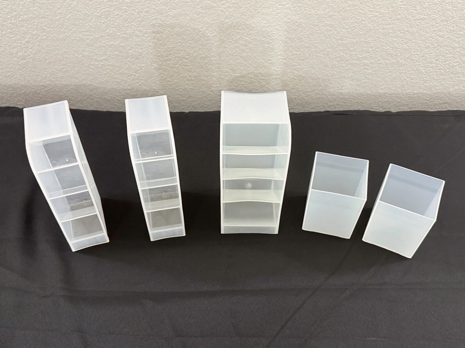 Frosted Pencil Holder Set 1 Large, 2 Small, 2 Cup – 5 Piece Set