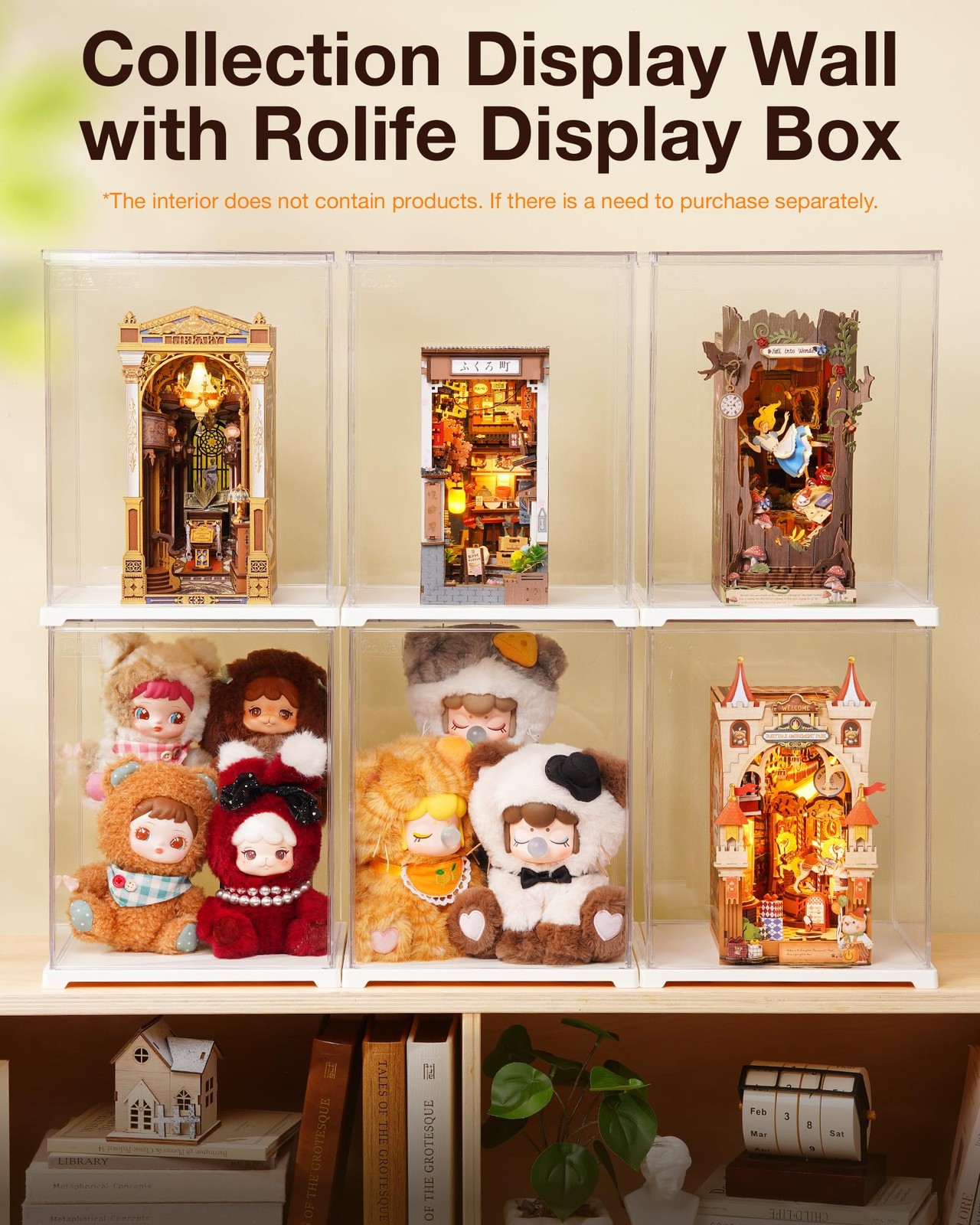 Acrylic Display Case Dust Cover for Collectibles, Dustproof Protection Large