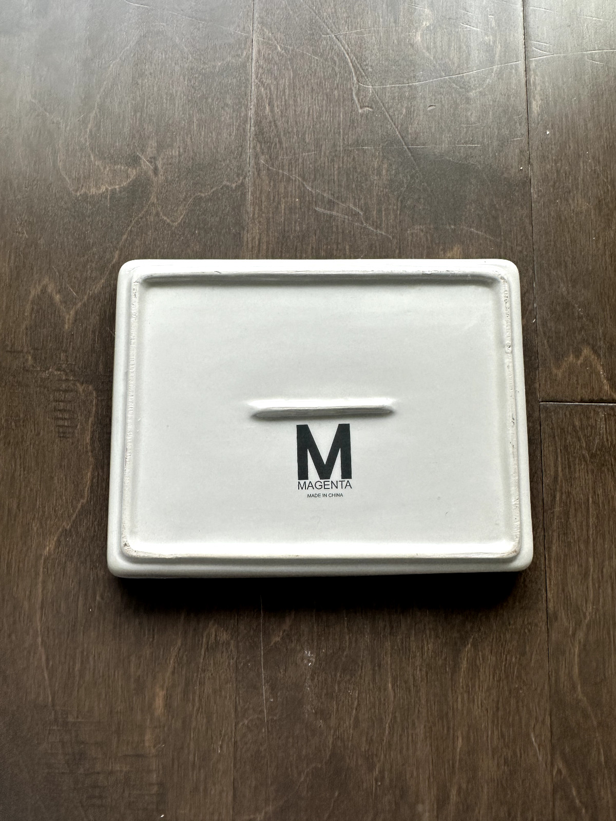 Hello Decorative Dish Gold Telephone and Cord Small Rectangle by Magenta