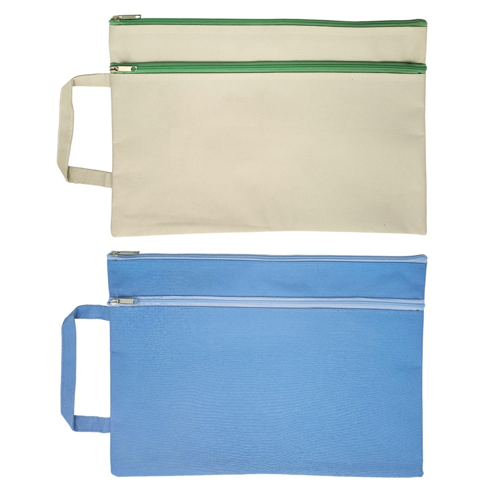 A4 Mesh Zipper Pouch, Waterproof File Bag with Handle,Foldable Document Organ…