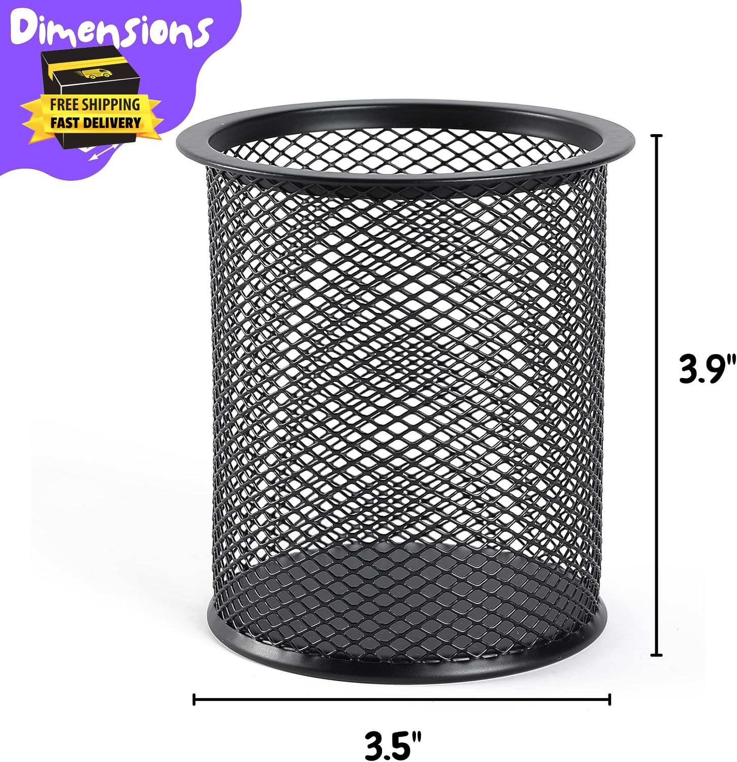 – Mesh Pen Holder, 3Pcs, Pen Holder, Pencil Cup Holder | Black Pen Holder, Pen C