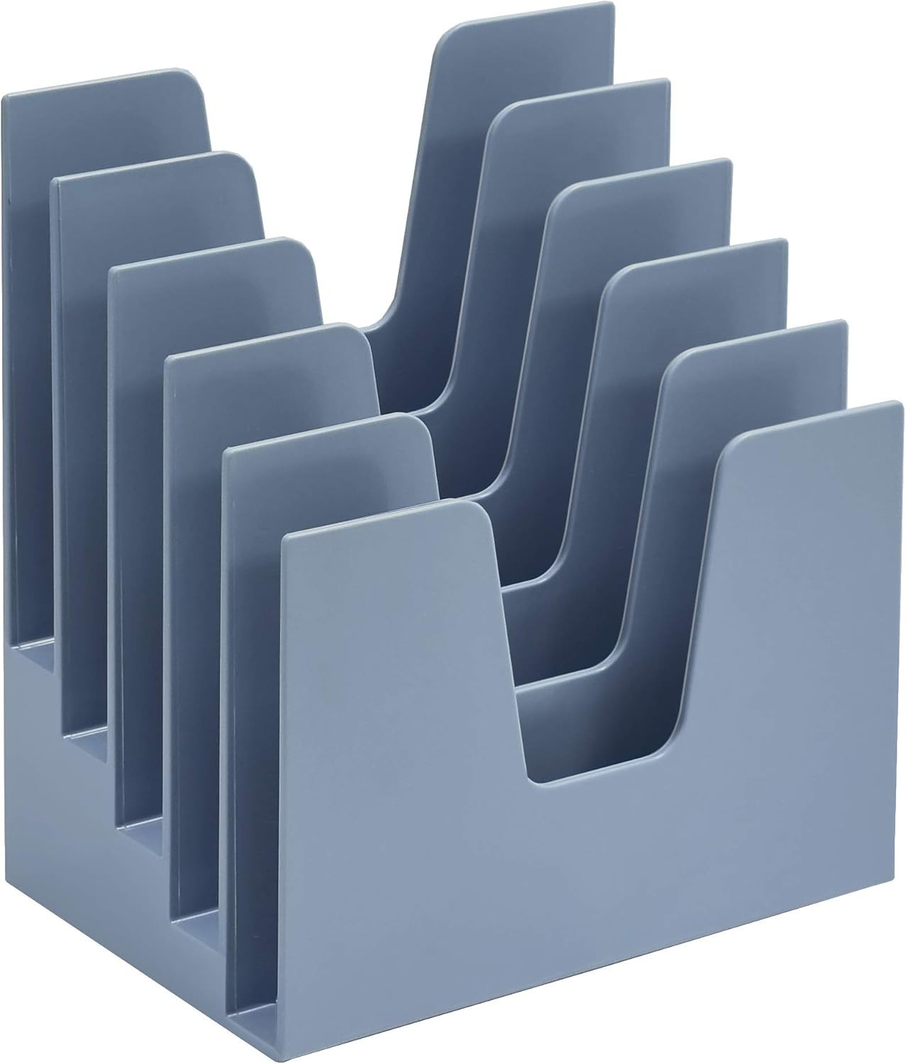 5 Section Incline File Sorter Organizer, Mail, Folder, Letter Desk Organizer, Ra