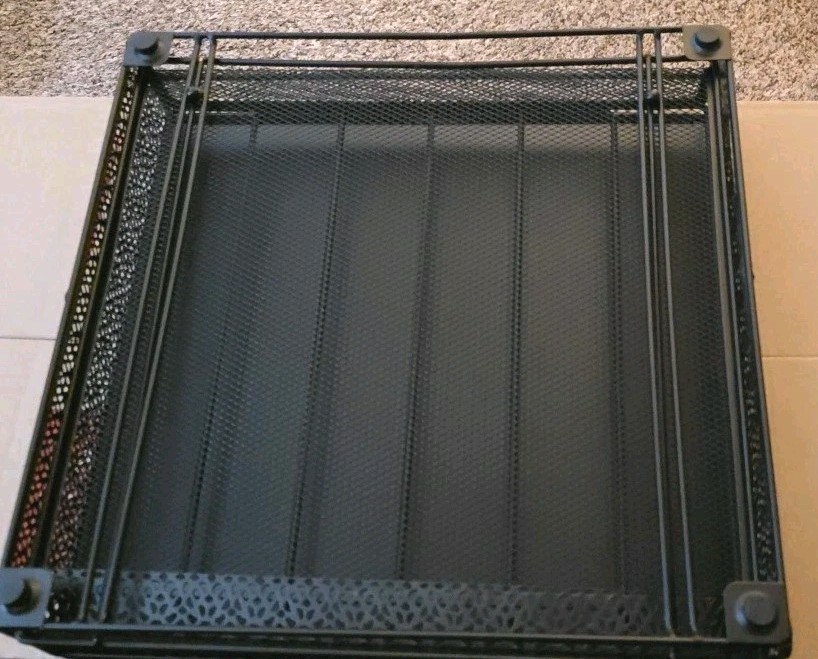 Mind reader metal desk organizer Slideout Drawer Black Decorative Mesh Stackable