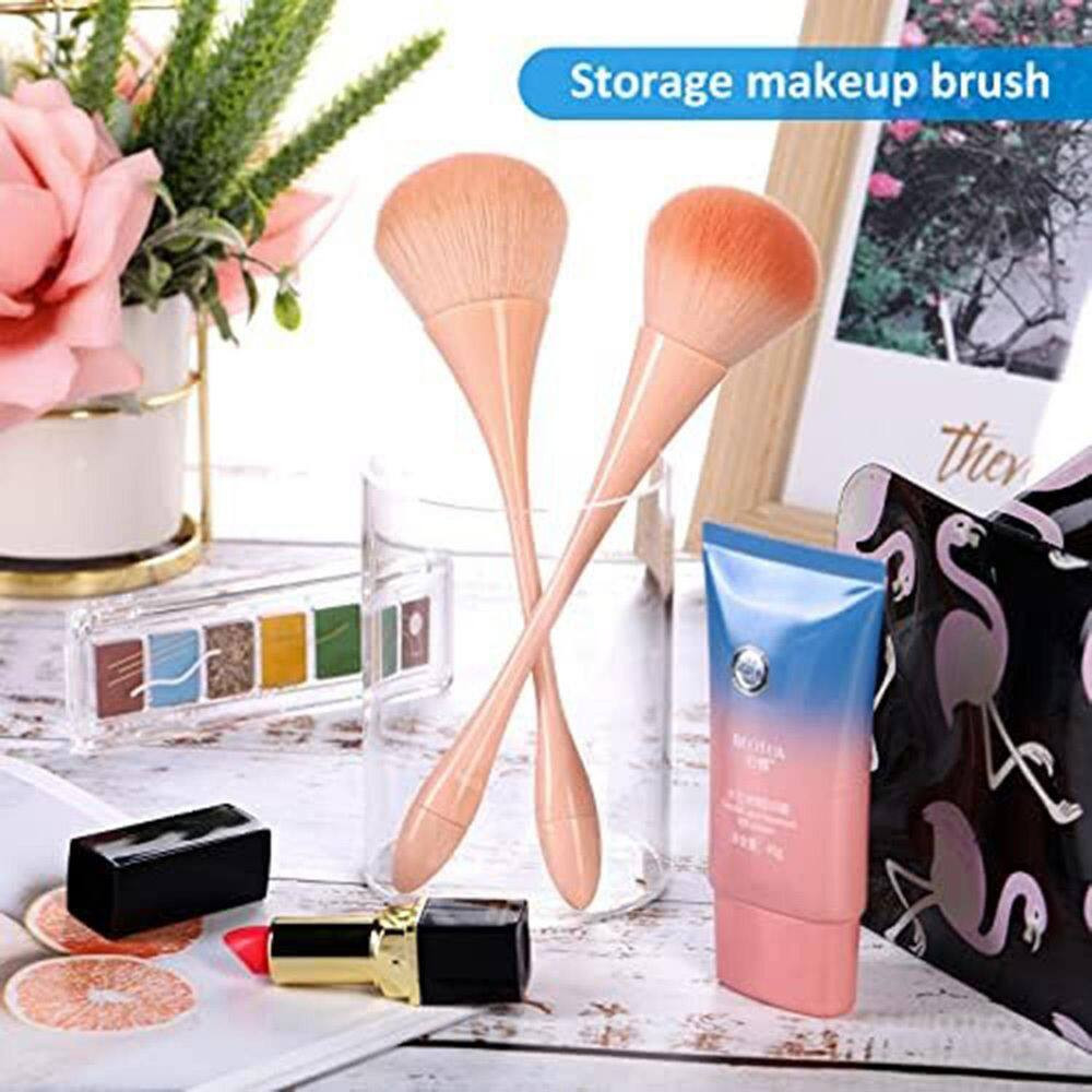 6-Pack Clear Acrylic Pen Holders Cylindrical Desktop Pencil Cup Transparent Make