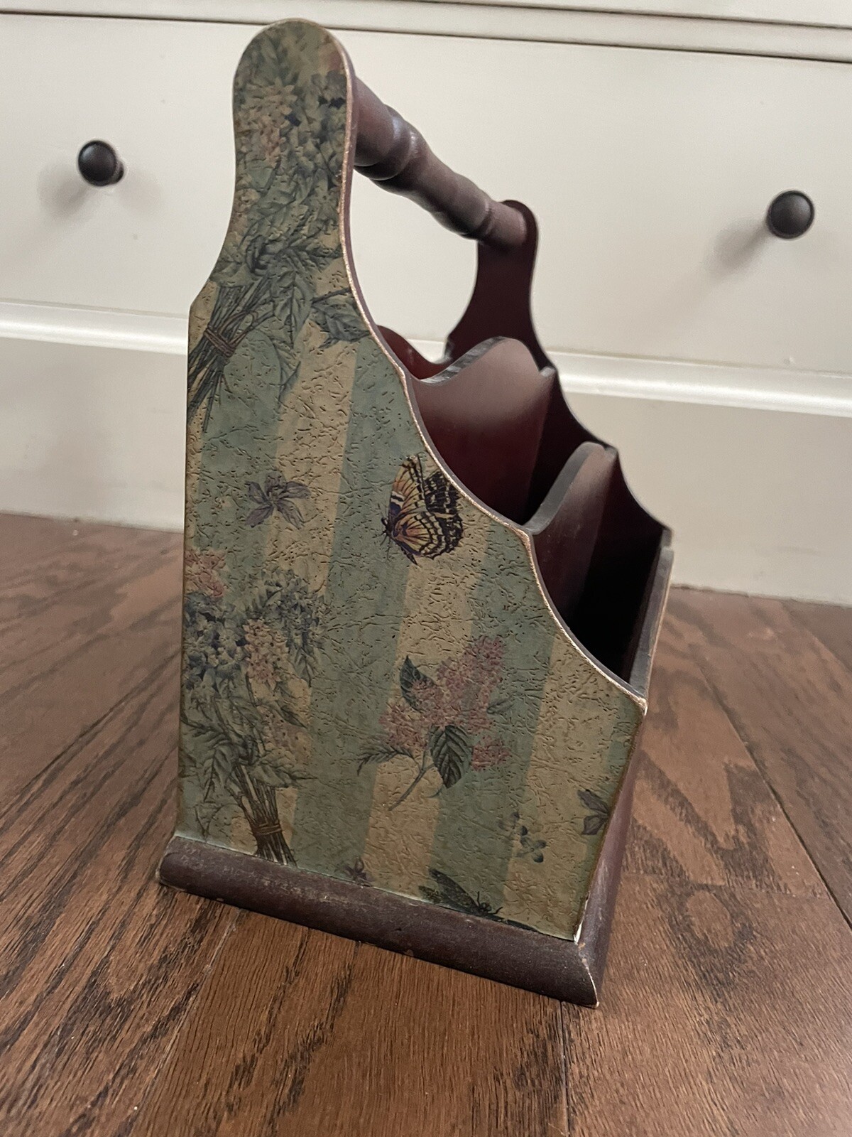 Desk Organizer Rustic Wooden Farmhouse Style