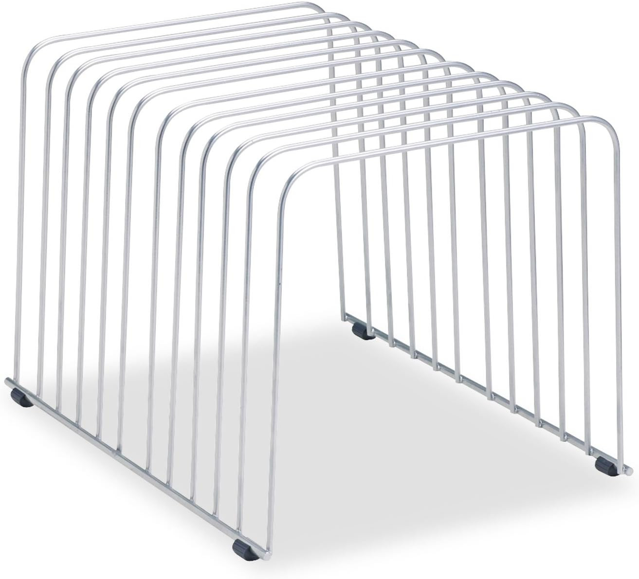 Desktop Organizer, 11 Sections, 9″ X 11.375″ X 8″, Wire, Silver (72012) | (72012