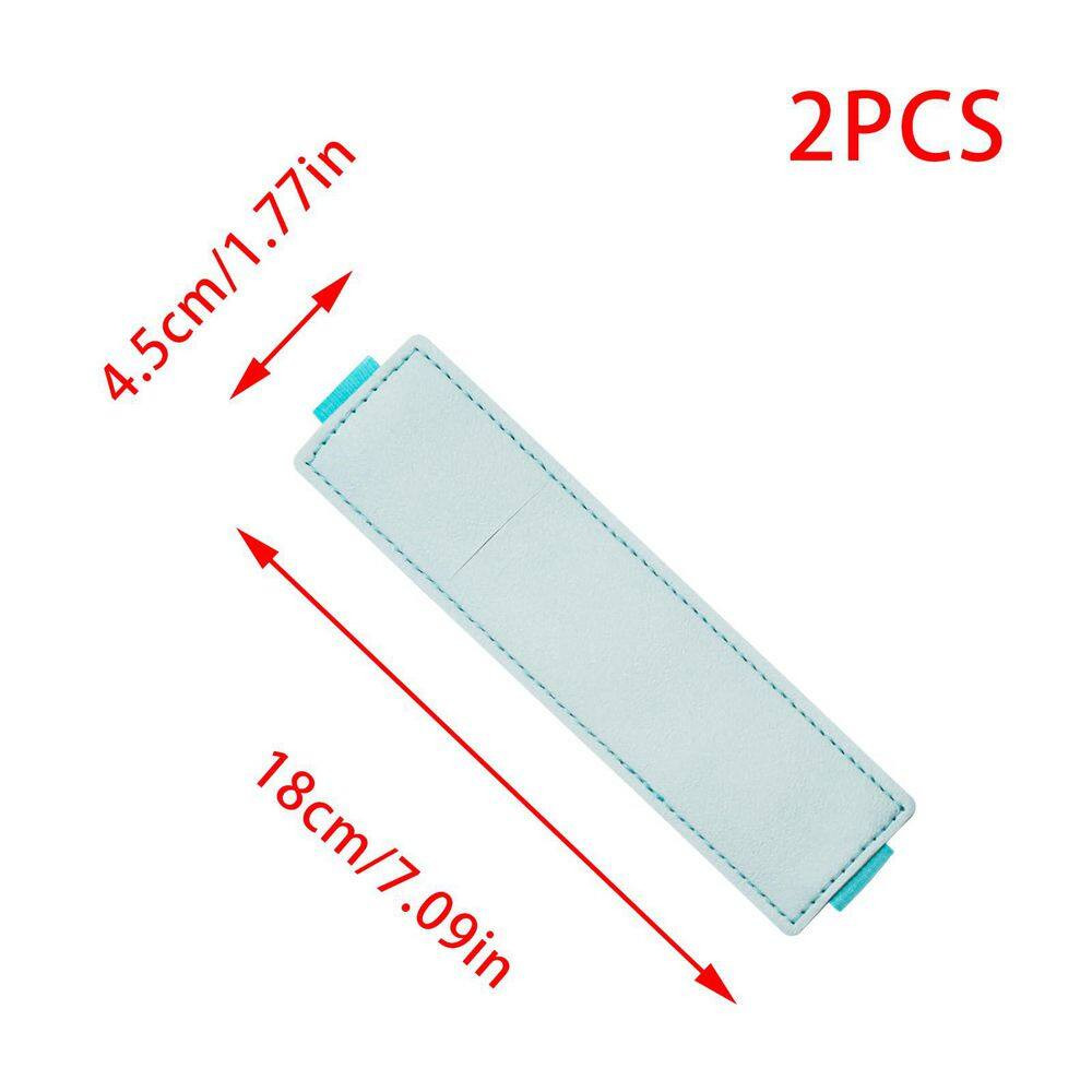 2 PCS Adjustable PU Leather Pen Holder Sleeve with Elastic Band for Notebook and
