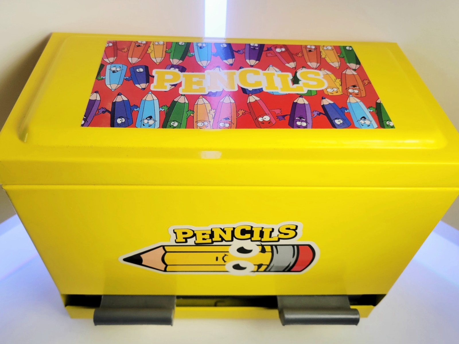 Yellow Classroom Pencil Dispenser & Pencils