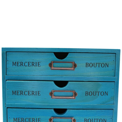 Vintage 5-Tier Drawer Cabinet Desk Organizer Box Office Desktop File Drawer