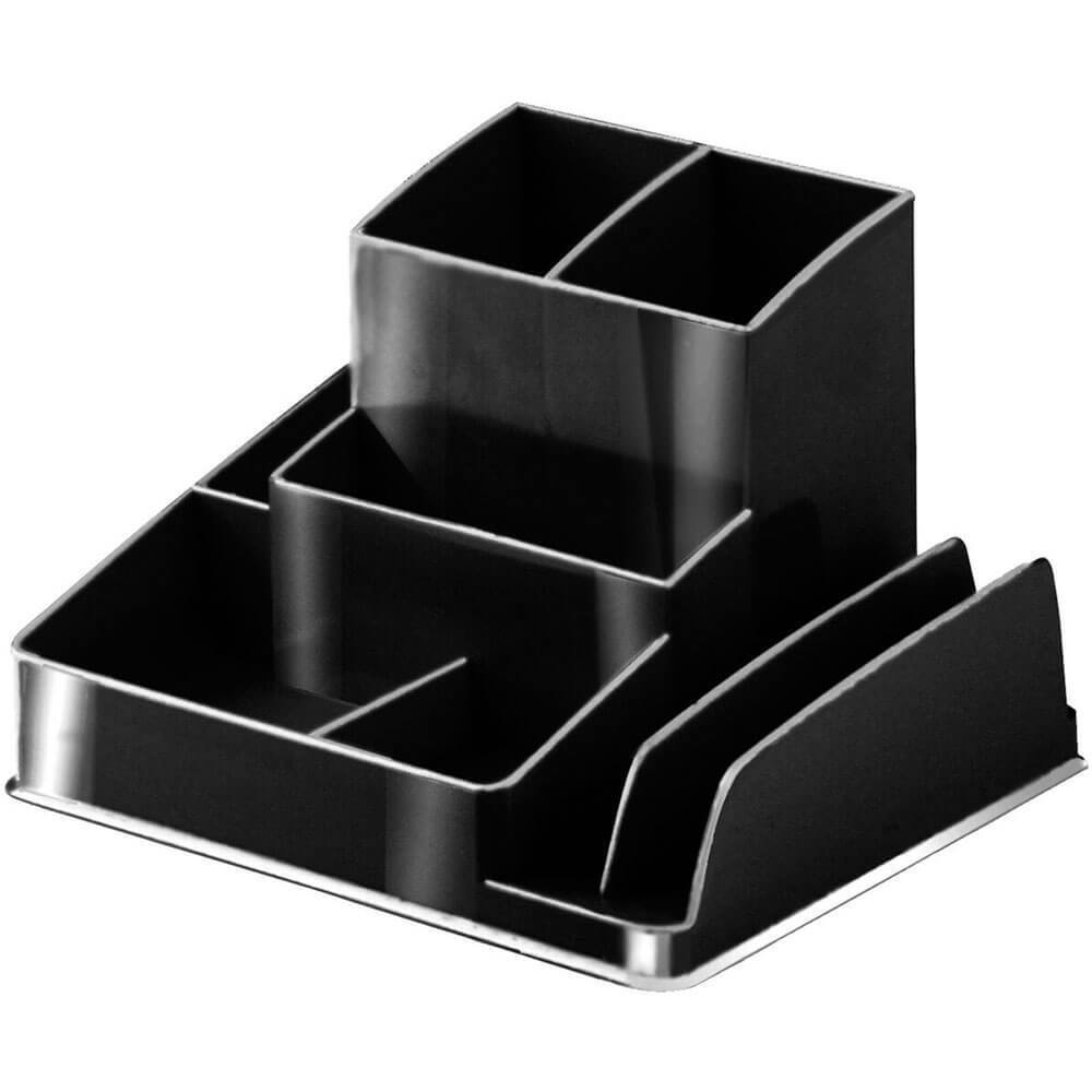 Italplast Recycled Desk Organiser Black Contemporary Modern Space Designs