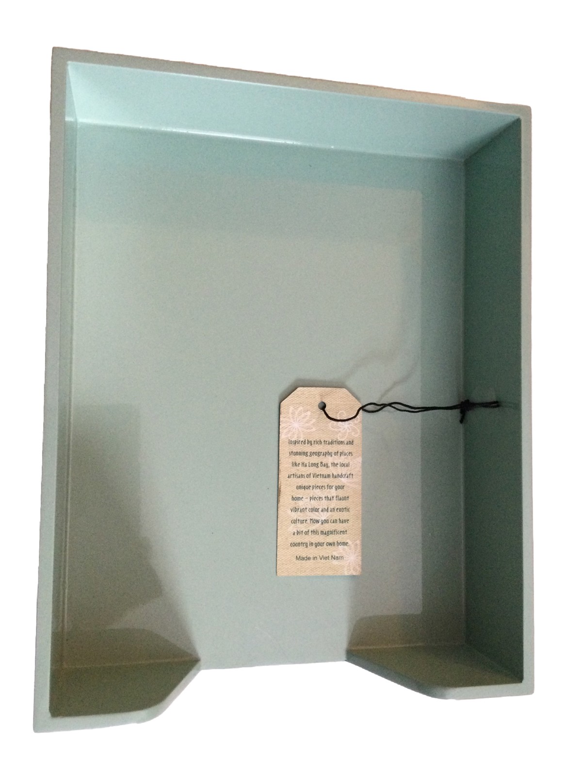 Letter Tray Paper Holder Desk Organizer Teal Green