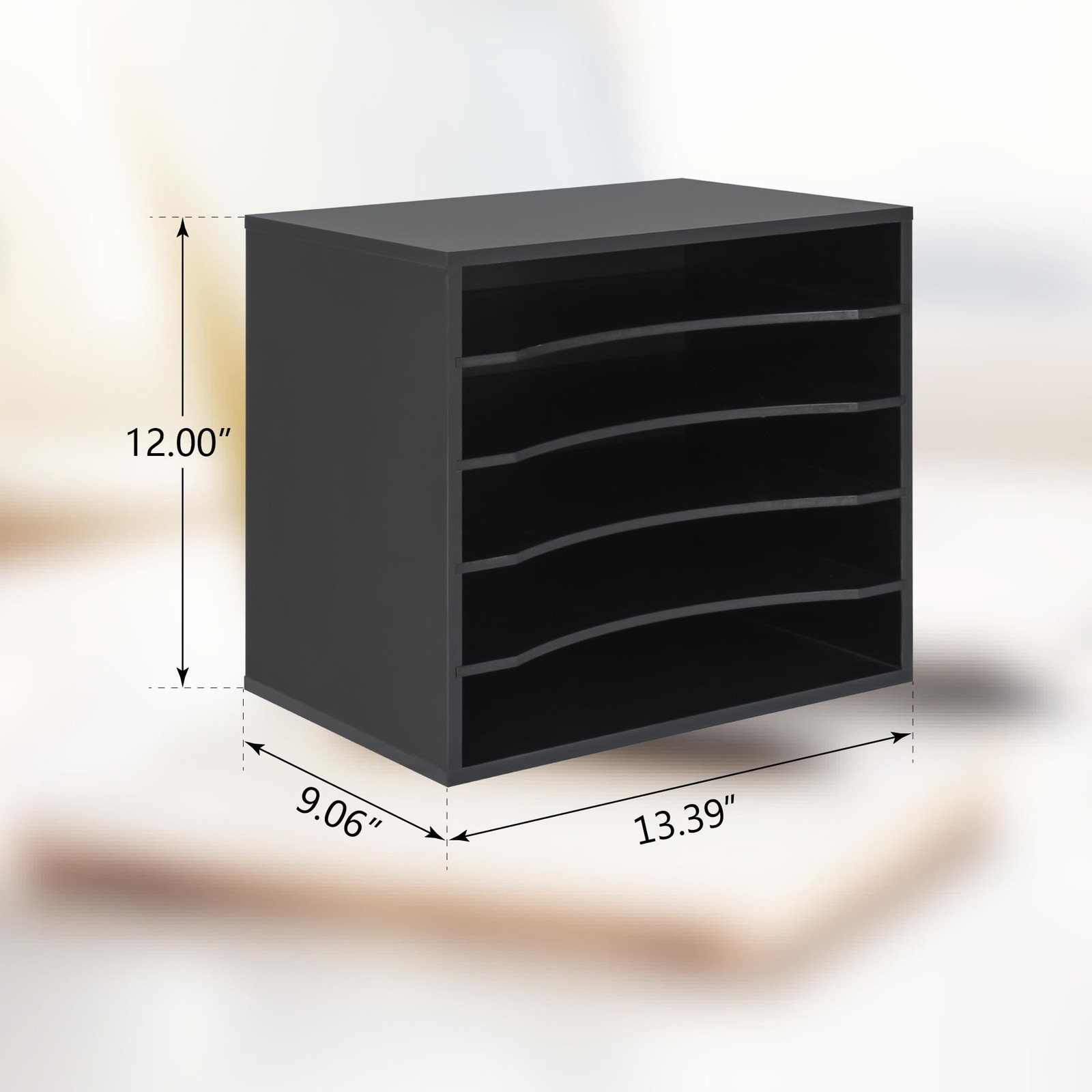 4-Tier Adjustable Organizer, Large Capacity Book Shelf for Textbooks/Magazine…