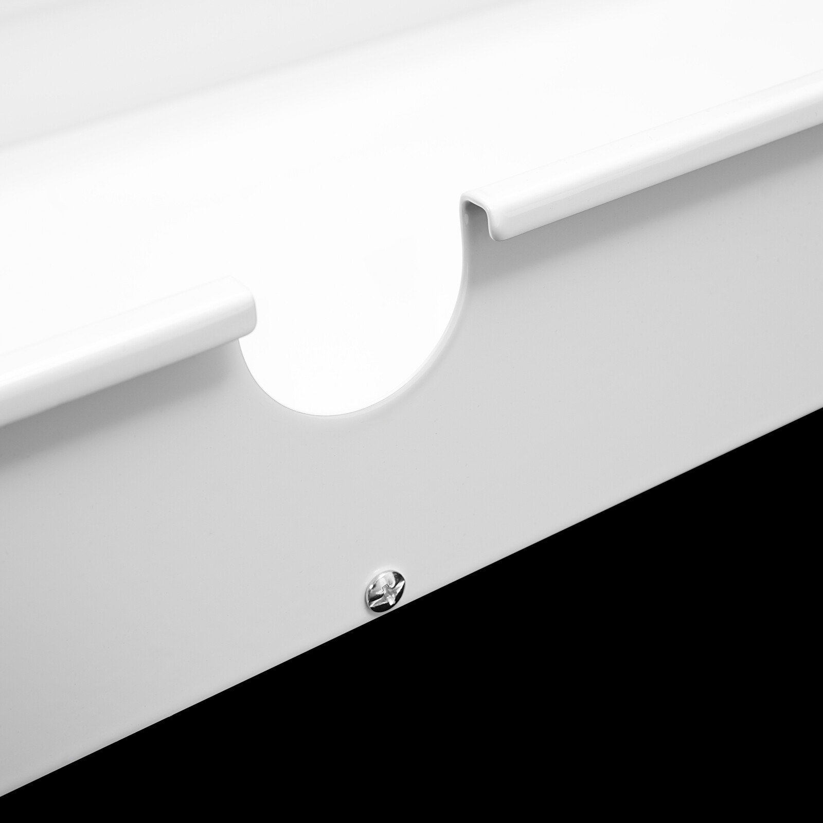 Under Desk Sliding Pull-Out Drawer White 33.3 × 9.2 In Mount For Sit-Stand Desk
