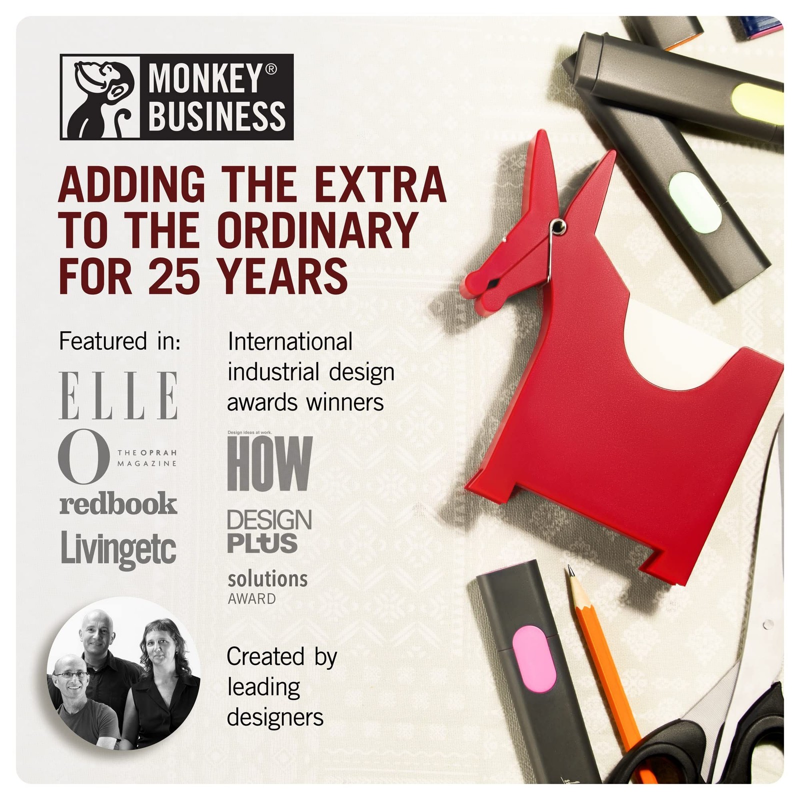 Monkey Business Morris The Donkey: Desktop Memo Holder | Cute Desk Accessorie…