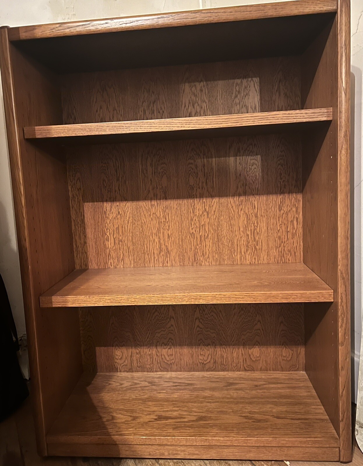 Matching three piece Oak Steelcase locking office set