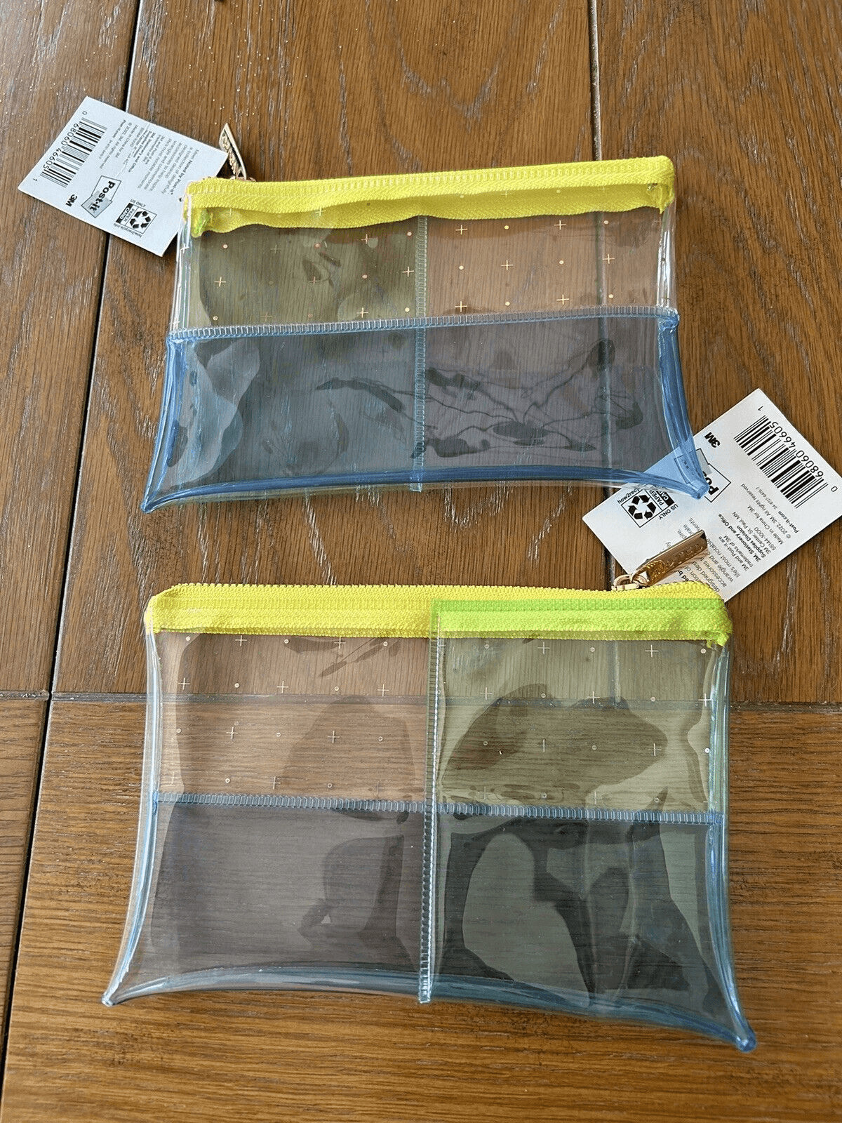 Pencil Case Pouch Noted by Post It Zipper Transparent, HIGH QUALITY PRODUCT. 1 P