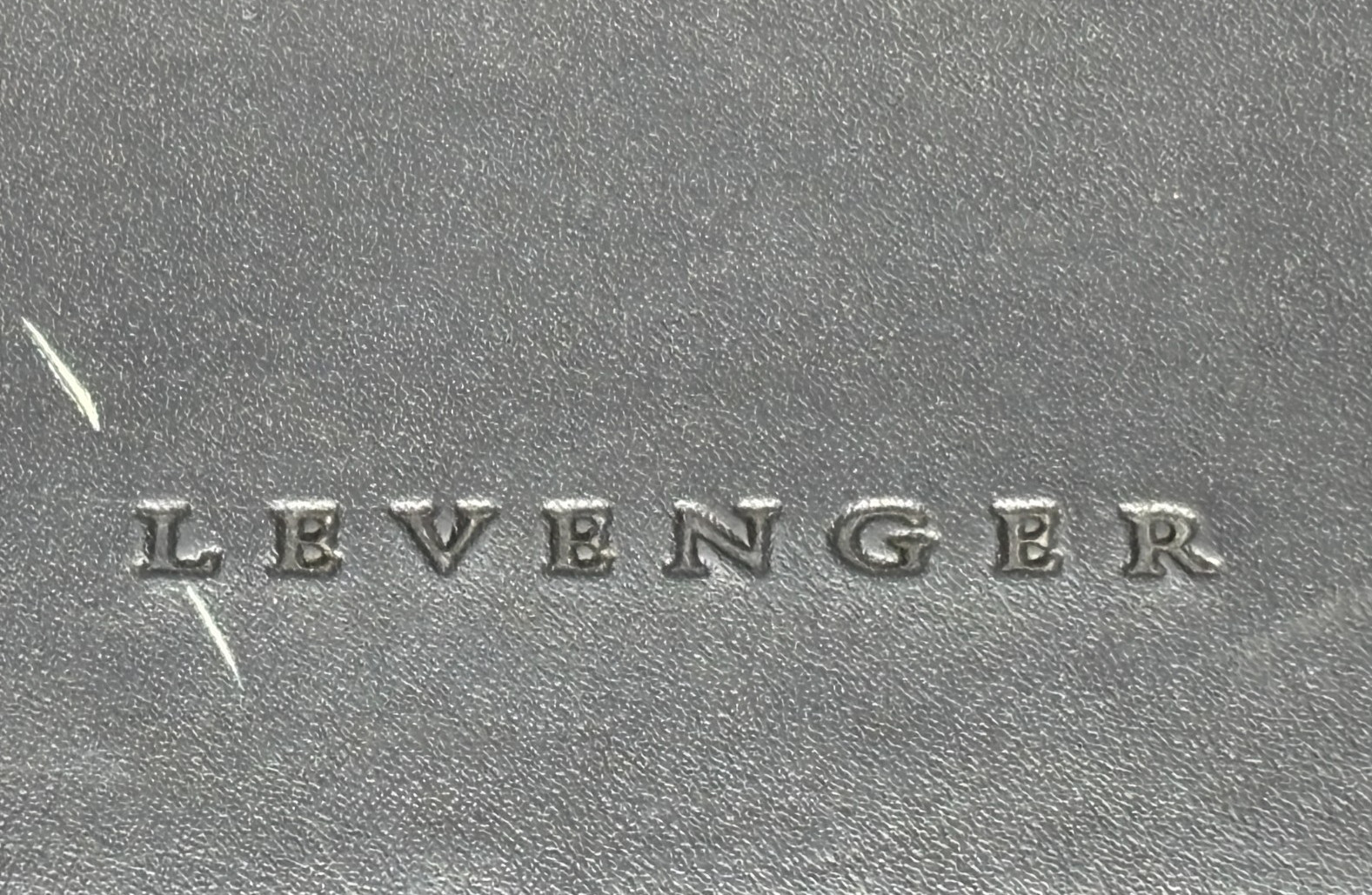 Levenger Black And Brown Leather Office Desk Pad 34″ x 20″