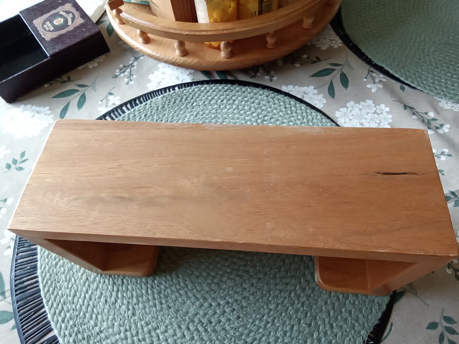 VTG Wooden Desk Paper Tray Organizer Letter Holder Box For Office Or Desk