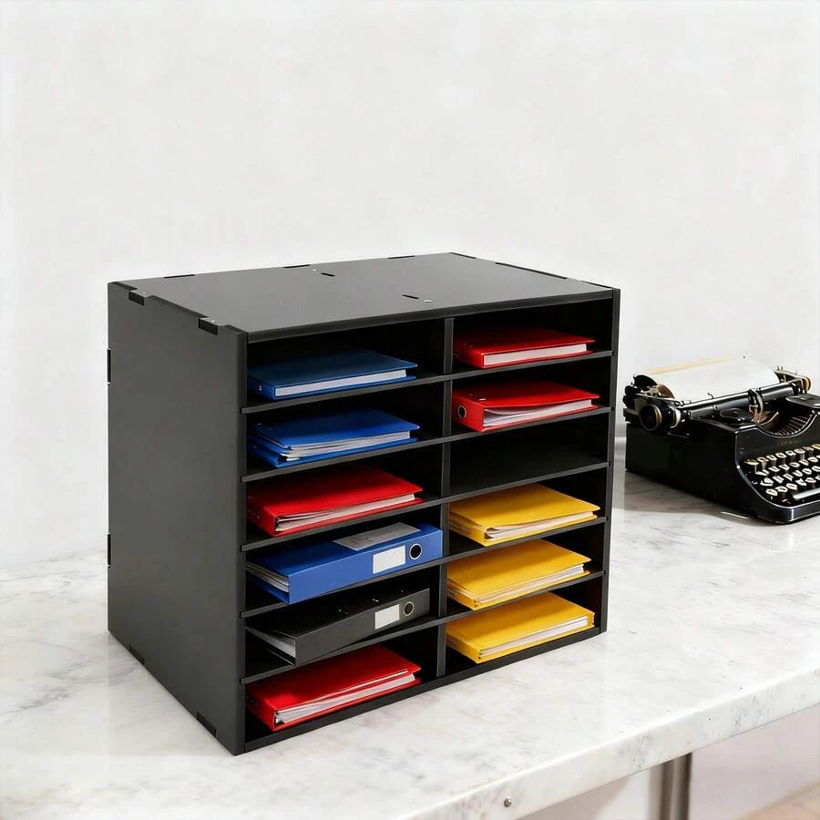 NEW [SHZICMY]Mail Sorter Organizer, Desktop Literature & Document Holder For