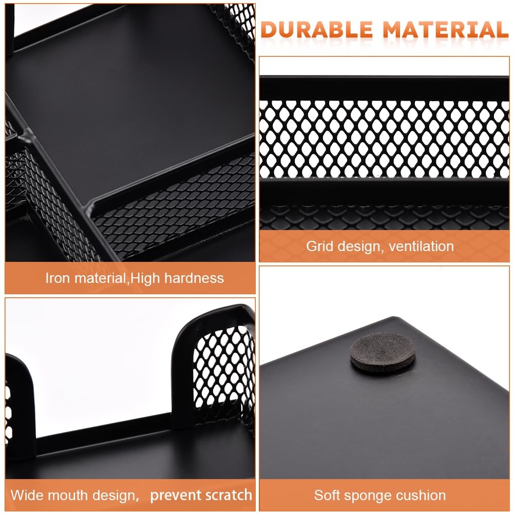 Loyanger Desk Drawer Organizer, Office Metal Mesh Divider Black