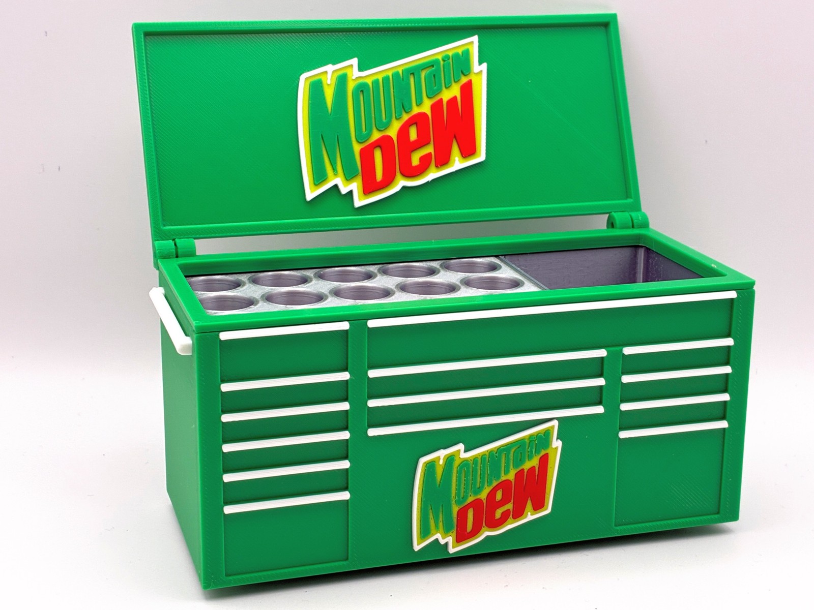 Mountain Dew Desk Toolbox Pen Holder 3D Printed Pencil Cup Desk Organizer