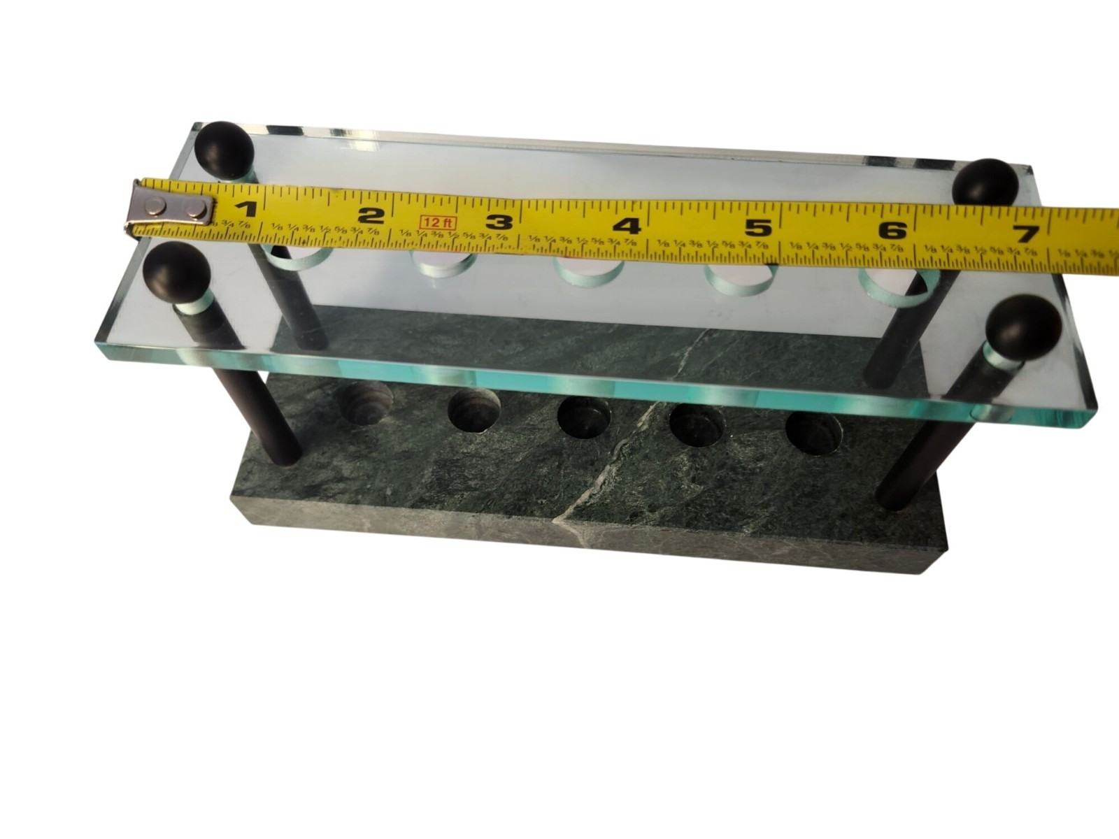 Marble like material holder for accessories writing pens or barware holder desk